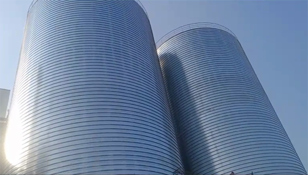 伊州2座混凝土高架卷板仓